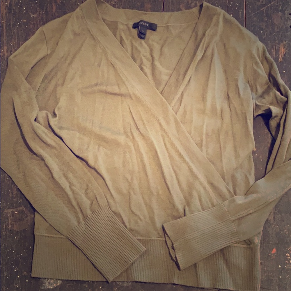 J. Crew Army Green Sweater